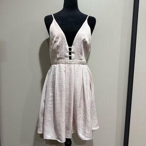 Free People Gabby's Party All Night fit and flare pink dress